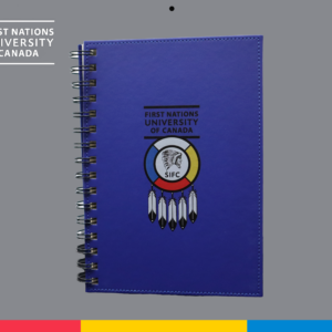 First Nations University of Canada Faux Leather Notebook - Blue