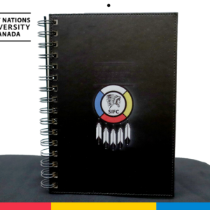 First Nations University of Canada Faux Leather Notebook - Black